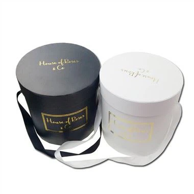 Kotak Bunga Bulat Sebagai Set Kado